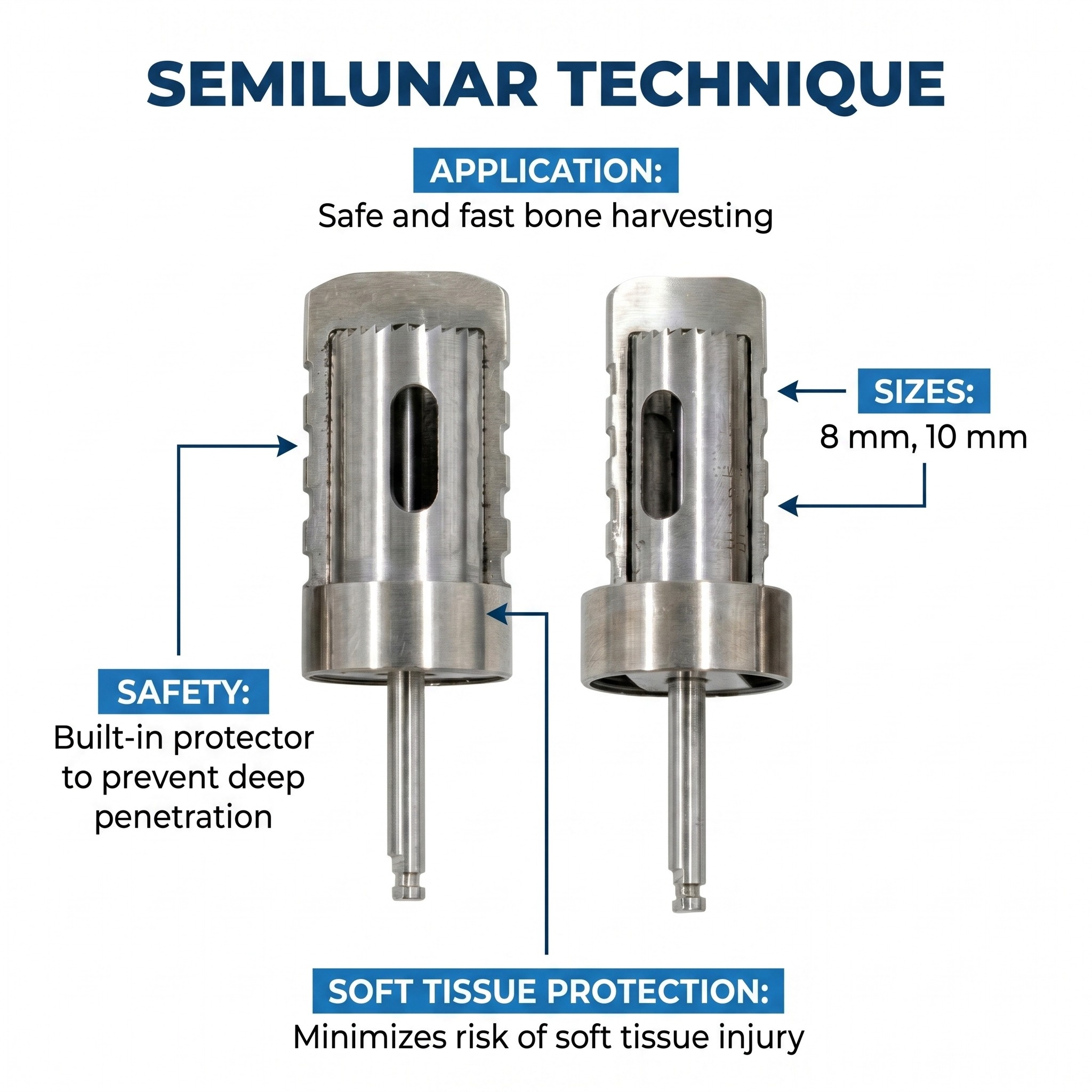 Julldent Semilunar Trephine Drill (JULL-DENT 225)