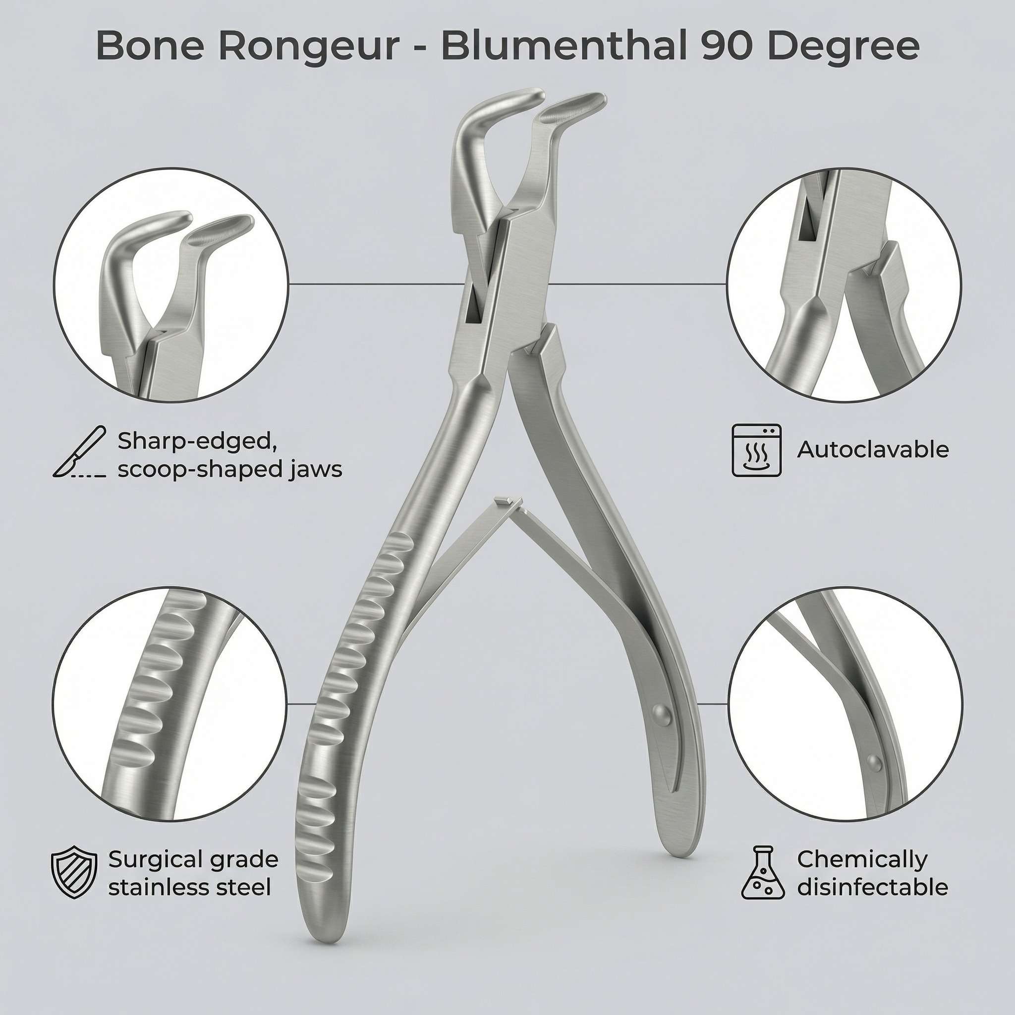 GDC Bone Rongeurs Blumenthal 90 Degree - 14.5cm  (RBL90)
