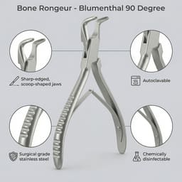 GDC Bone Rongeurs Blumenthal 90 Degree - 14.5cm  (RBL90) - 3