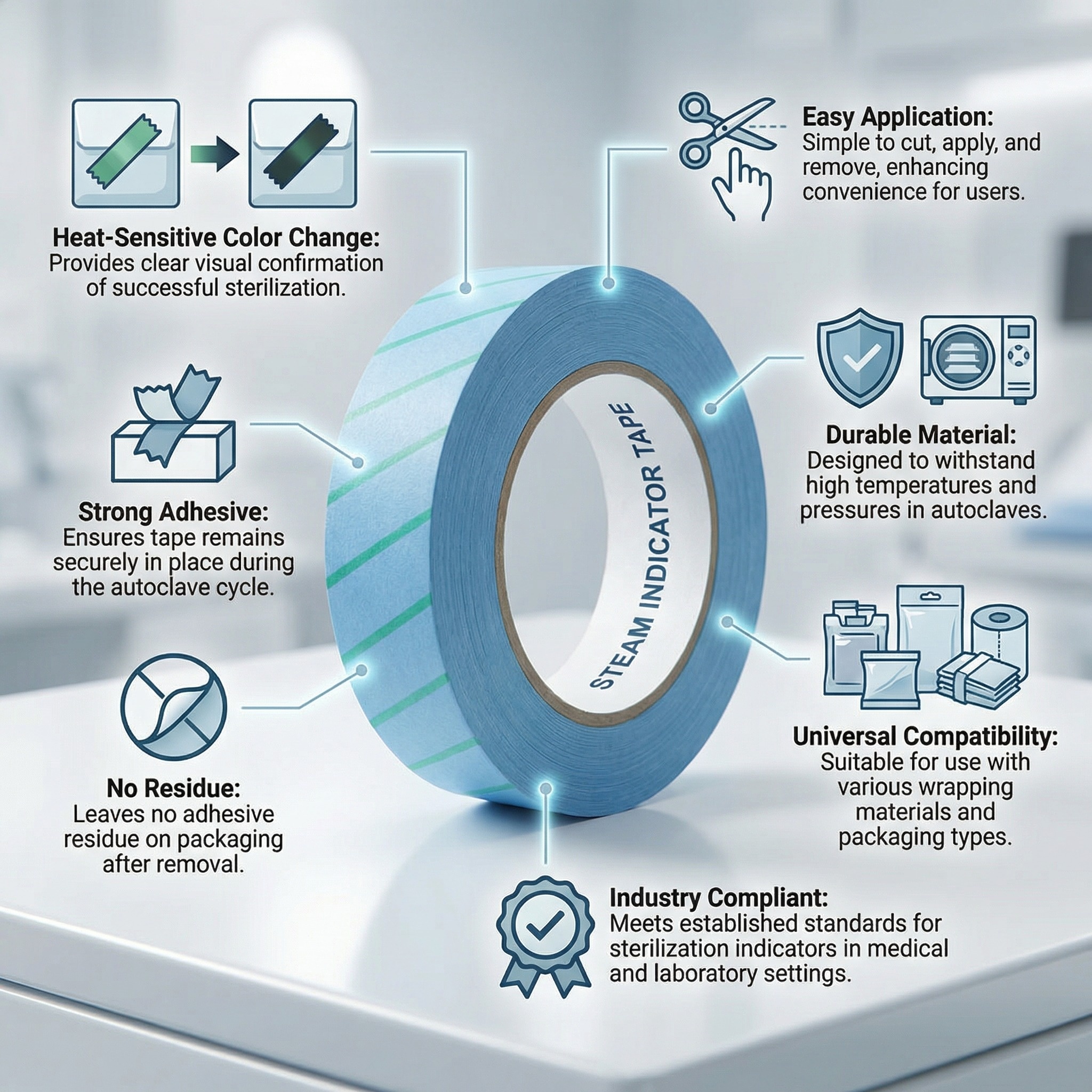 Shivaah Autoclave Indicator Tape