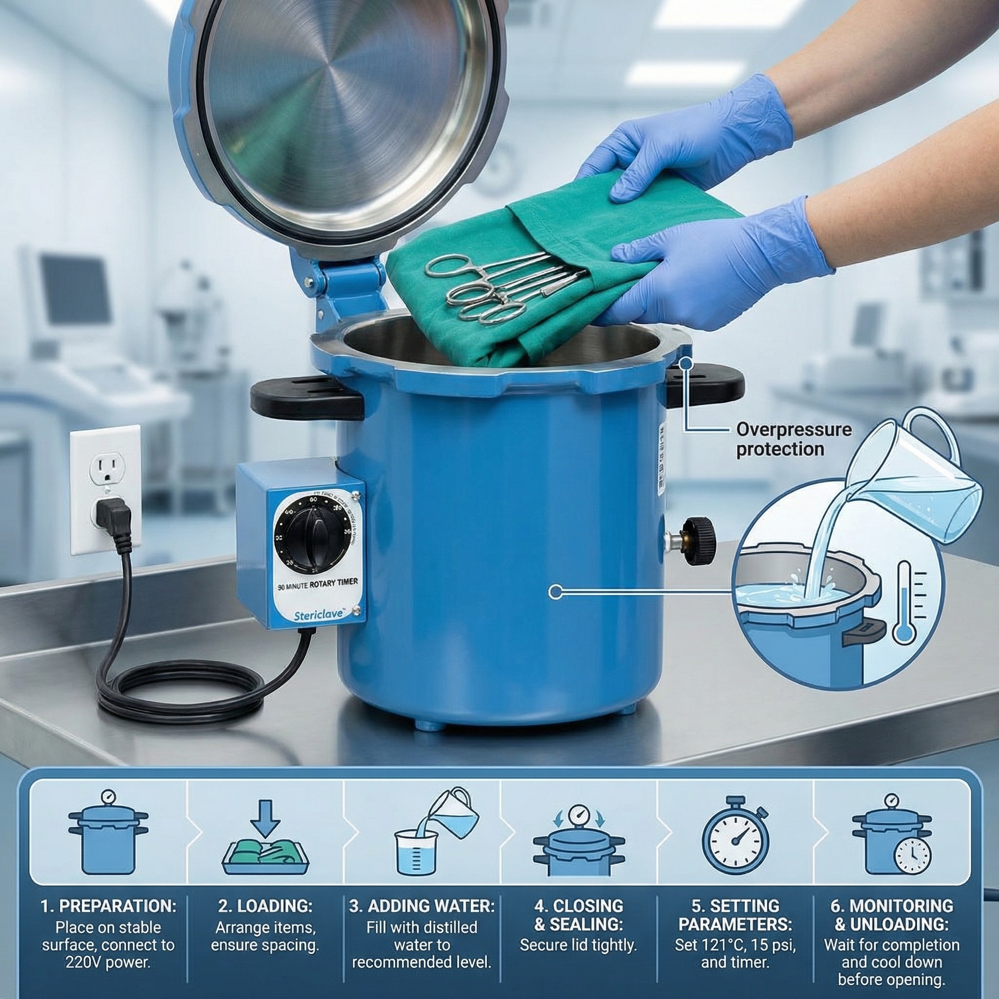 Life Steriware Premium Colourful Autoclaves - 12 Litres