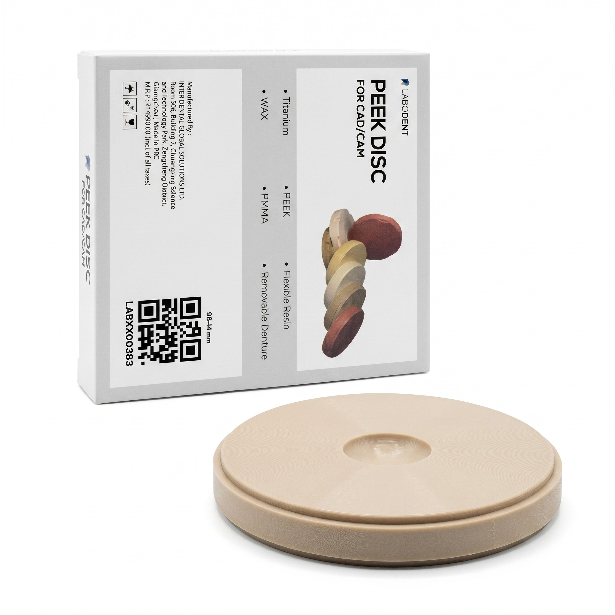 Labodent PEEK Disc for CAD/CAM – Natural Shade