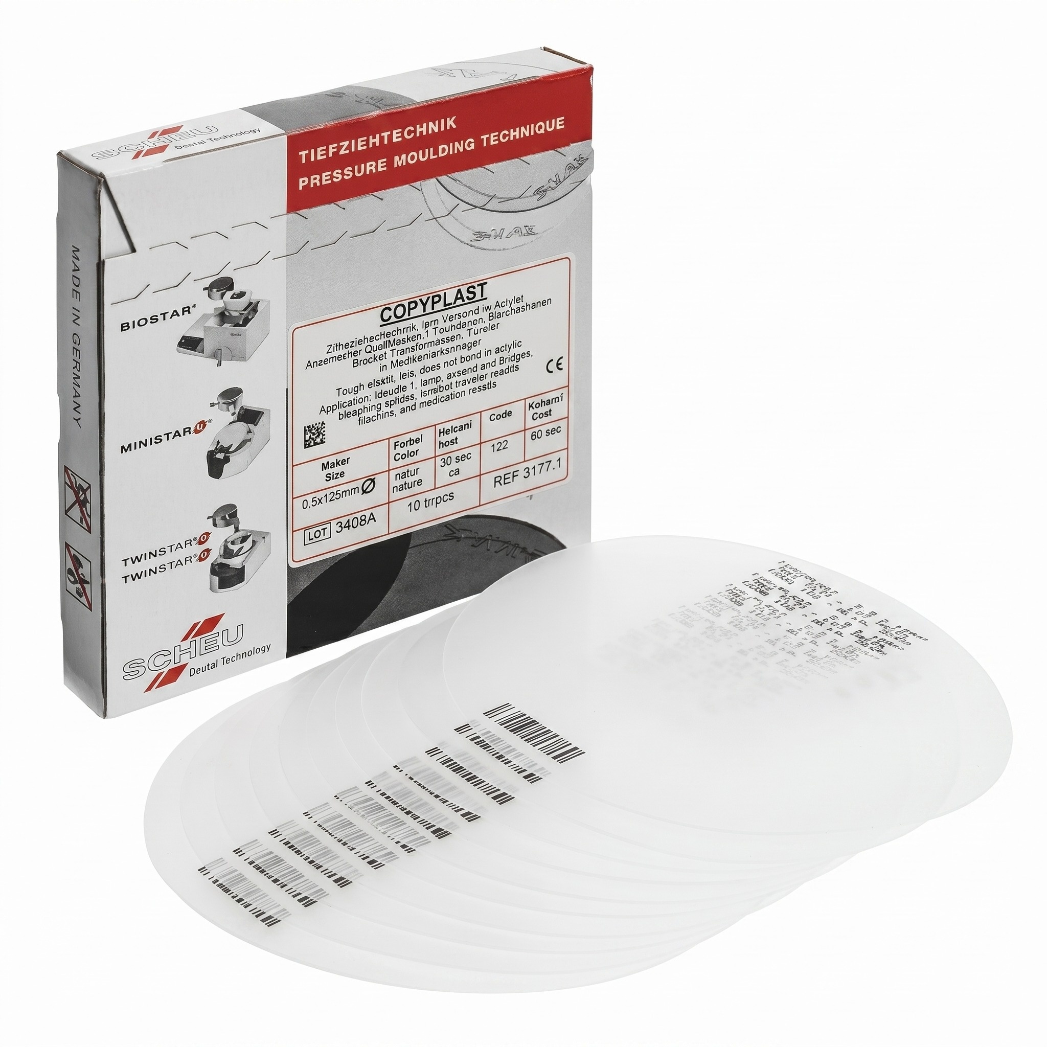 Scheu Copyplast 125 mm 10/pk