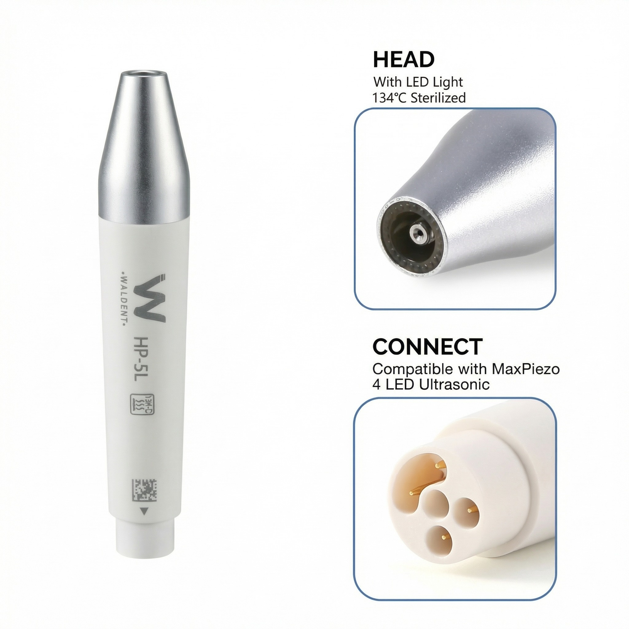 Waldent Scaler Handpiece For Ultrawave MaxPiezo 4 LED Ultrasonic Scaler 