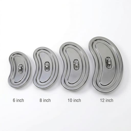 GI Stainless Steel Heavy Kidney Tray with Lid