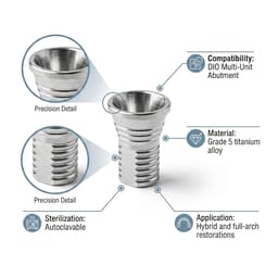 Dentaltech DIO Compatible Multi Unit Ti Base - 5