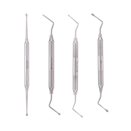 Veecare Serrated Curette - Set of 4
