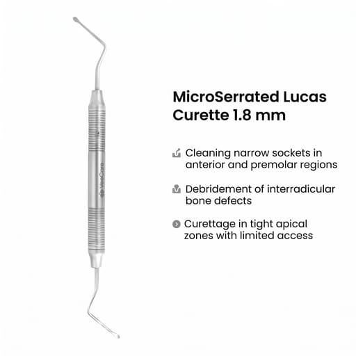 Veecare Serrated Curette - Set of 4