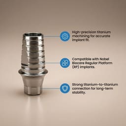 Dentaltech Nobel Compatible Ti Base - RP - 5