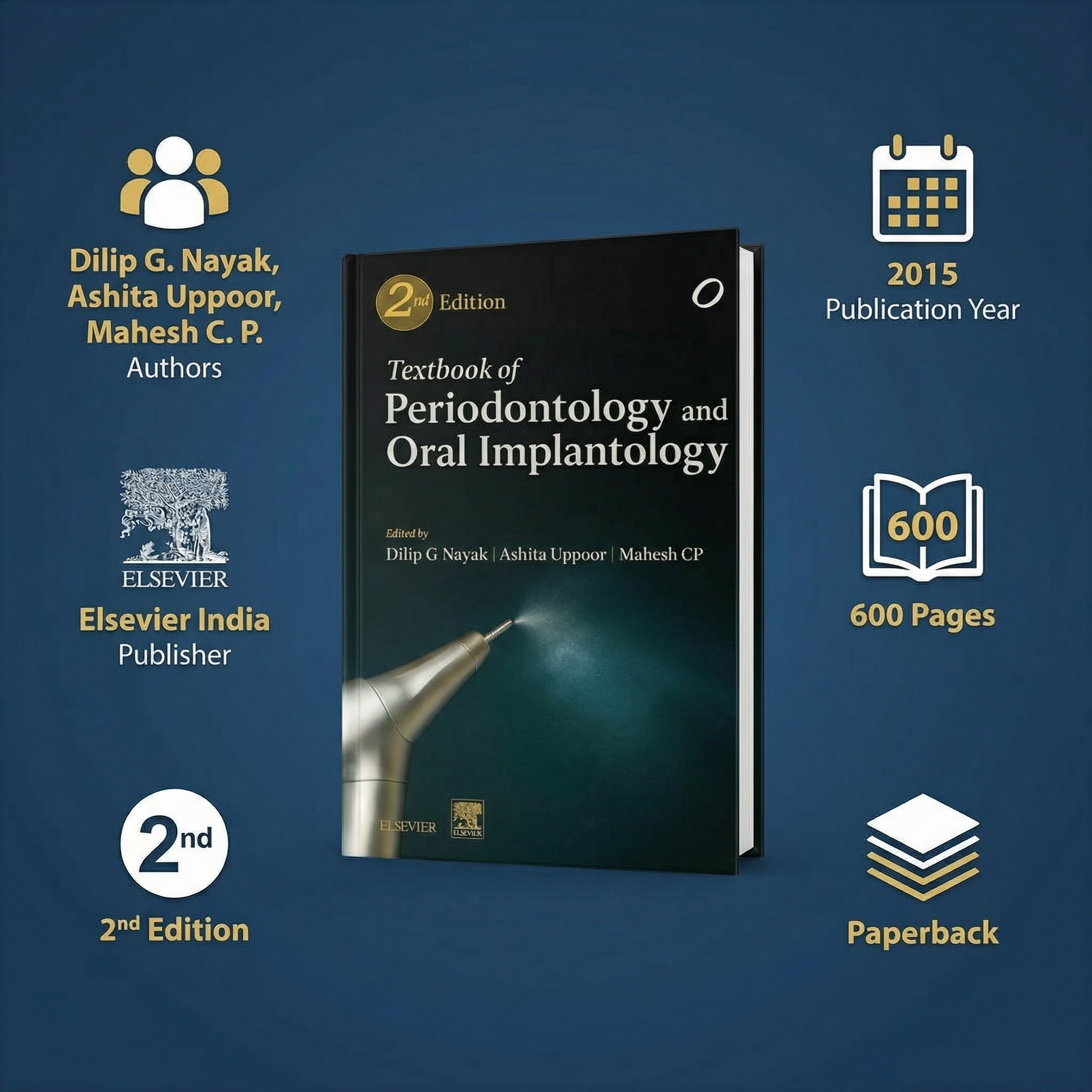 Textbook Of Periodontology And Oral Implantology - 2nd Edition (ISBN - 237410)
