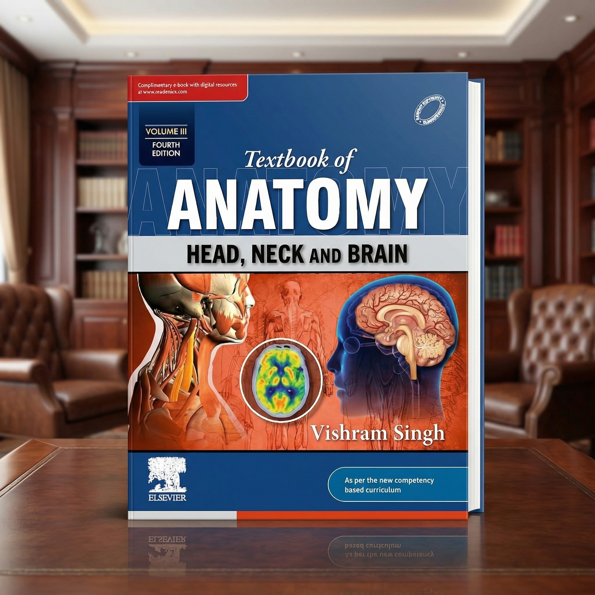 Textbook Of Anatomy: Head, Neck And Brain 4th Edition Volume 3 (ISBN - 264850)