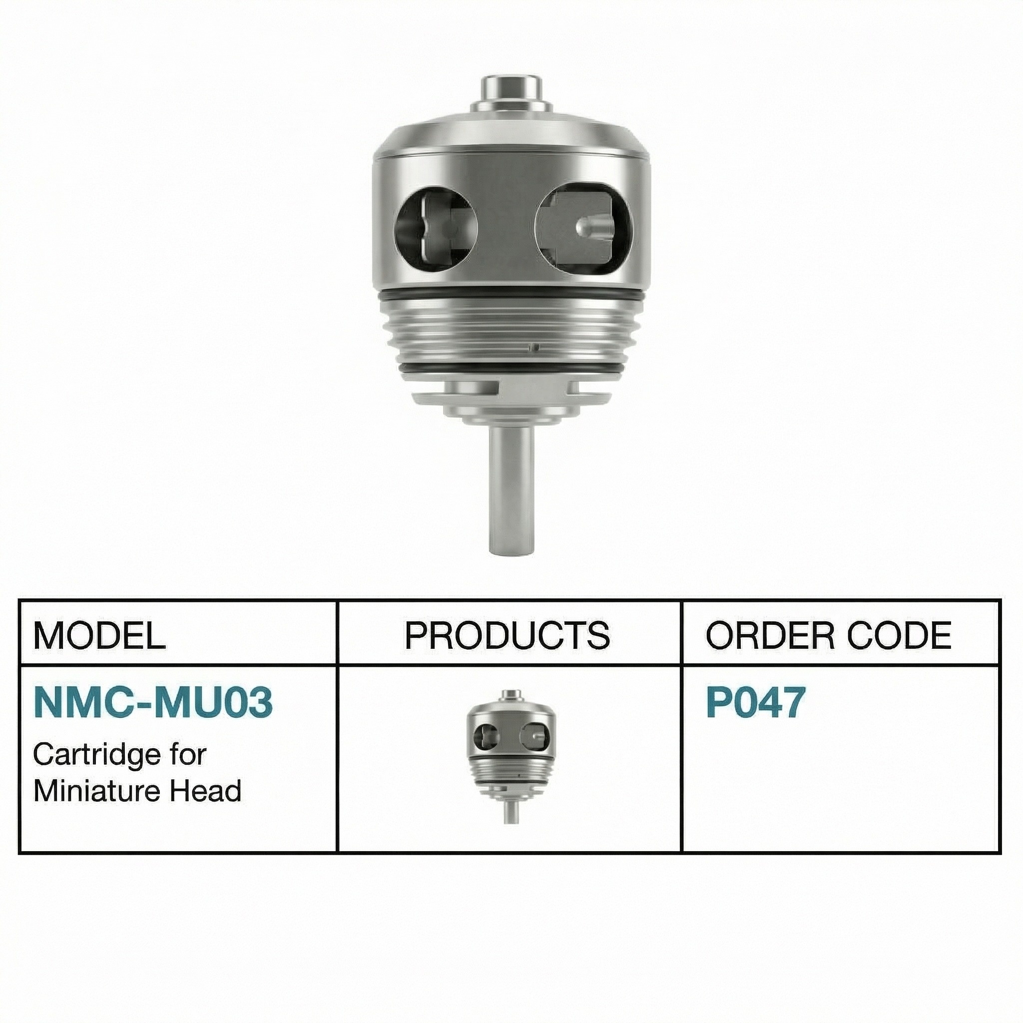 NSK NMC-MU03 Cartridge for Mach Lite XT Fiber Optic Mini Airotor (P047)