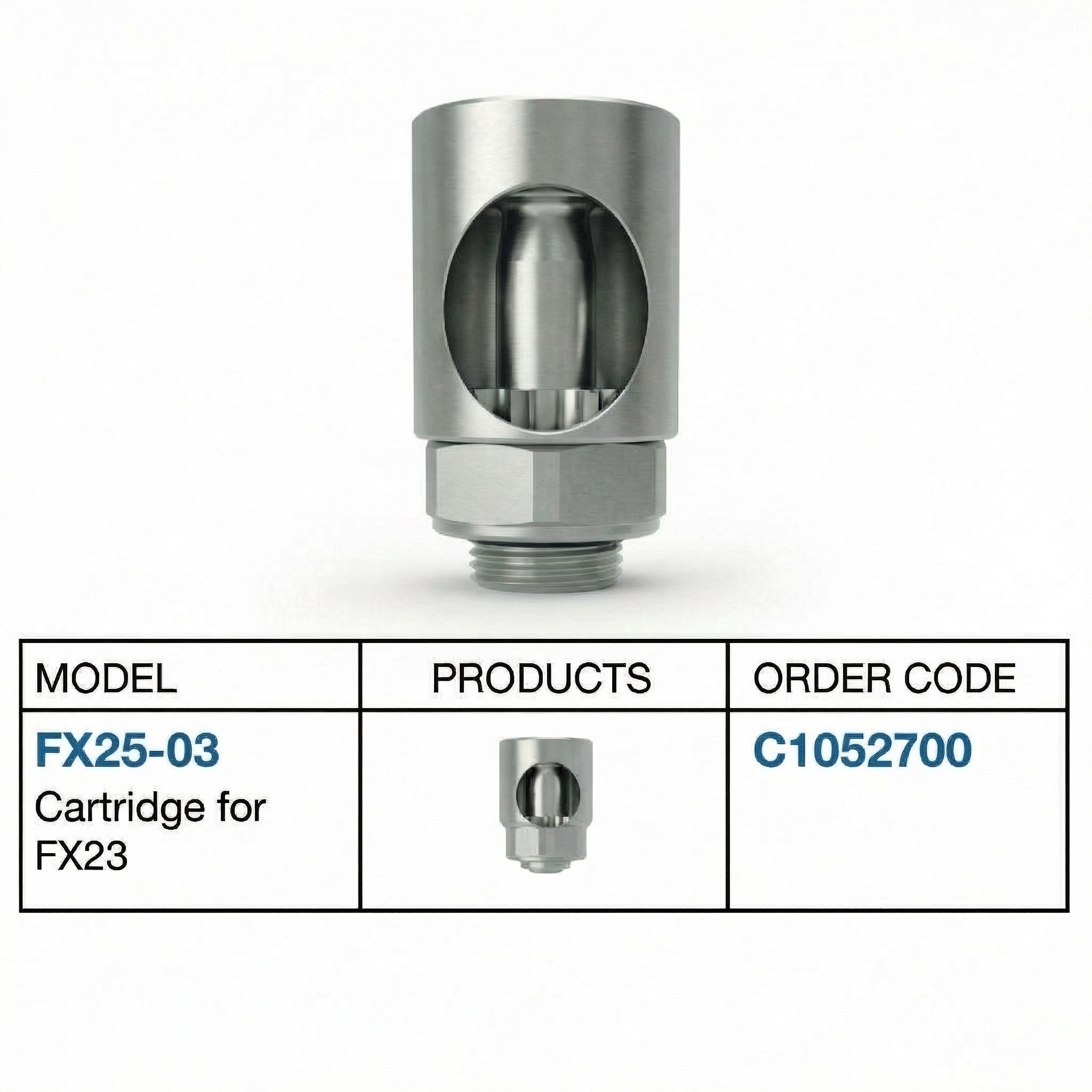 NSK FX25-03 Replacement Cartridge for FX25 Contra-Angle (C1052700)