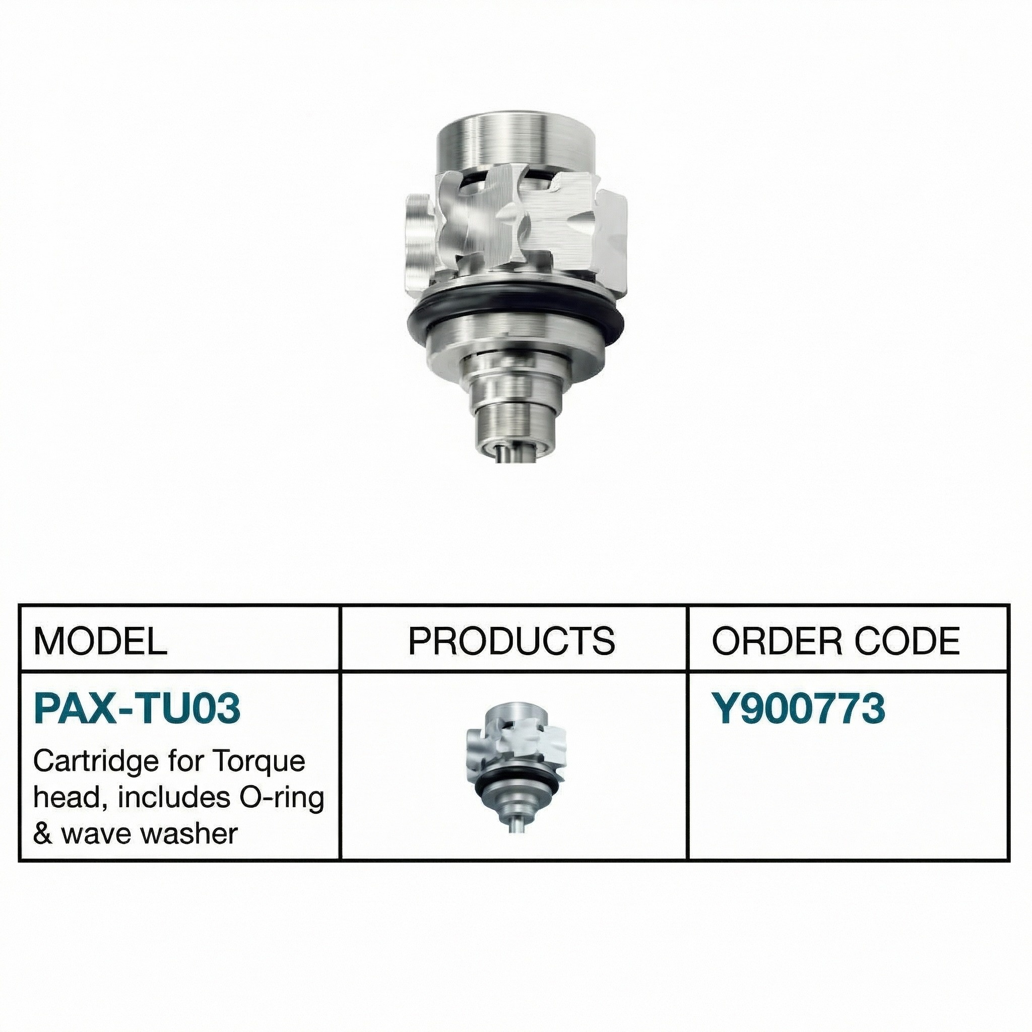 NSK PAX-TU03 Cartridge for Pana Max Super Torque Airotor (Y900773)