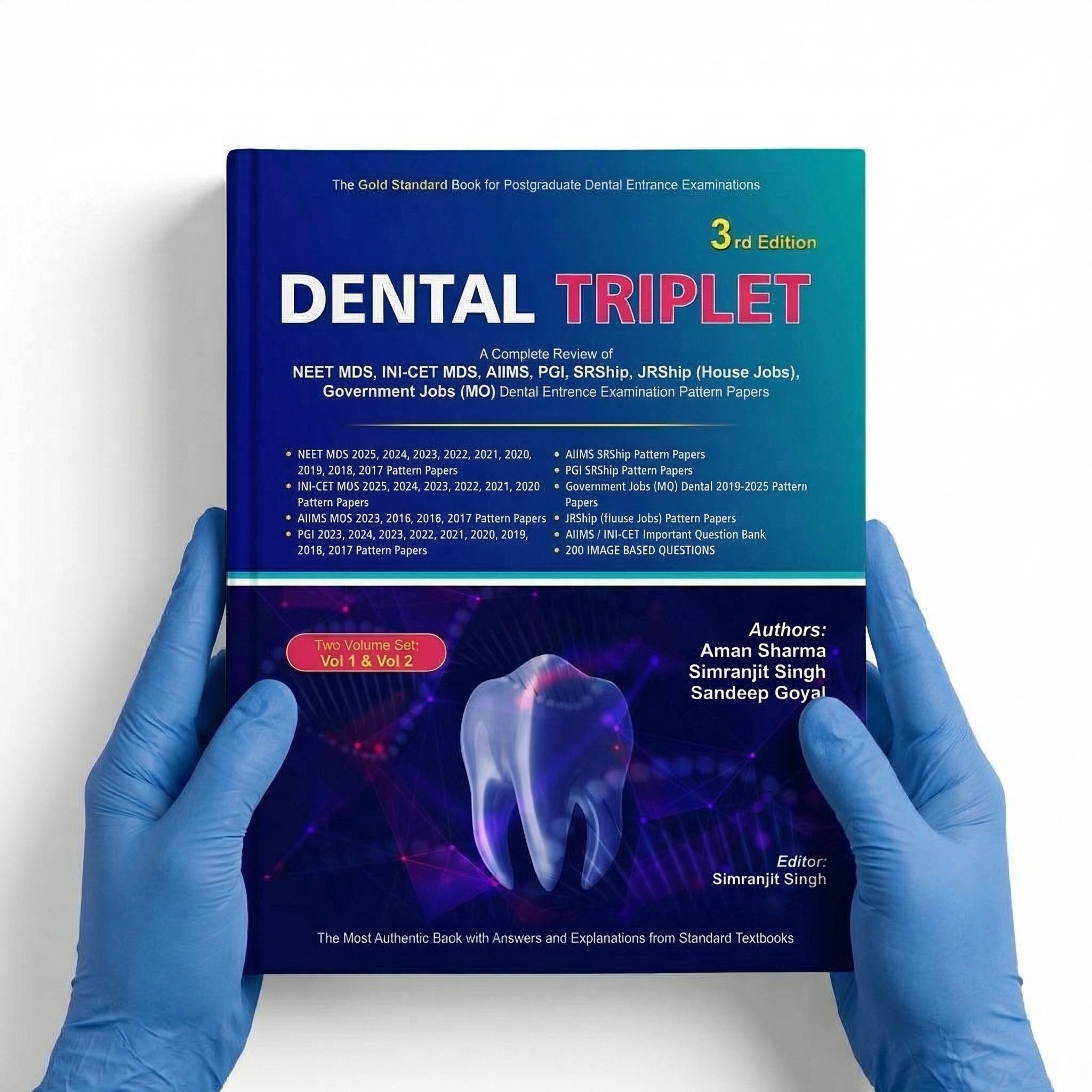Dental Triplet A Complete Review Of Dental Entrance Examination Pattern Papers 3rd Edition 2026 (Vol. 1 & 2) | Aman Sharma | ISBN 403291