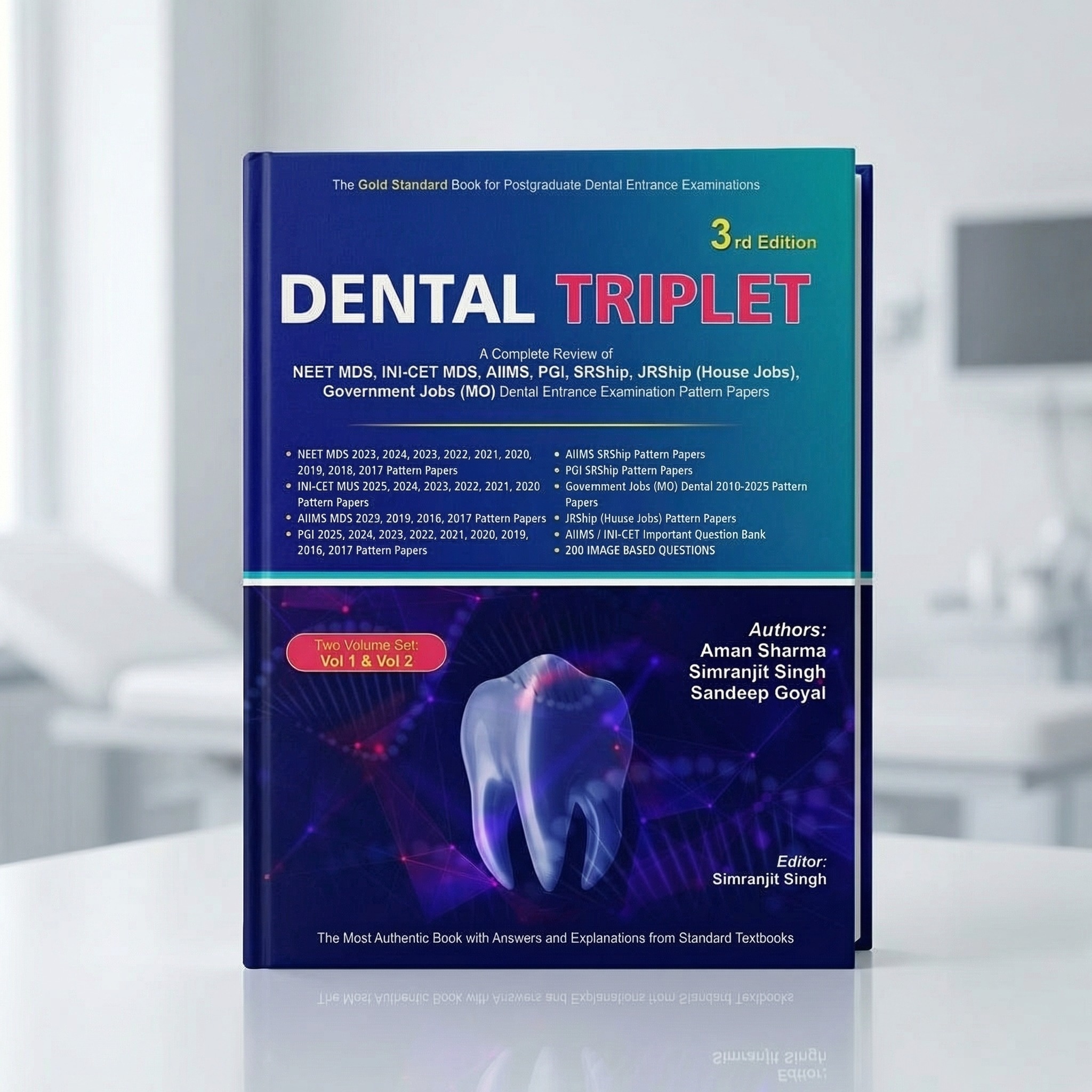 Dental Triplet A Complete Review Of Dental Entrance Examination Pattern Papers 3rd Edition 2026 (Vol. 1 & 2) | Aman Sharma | ISBN 403291