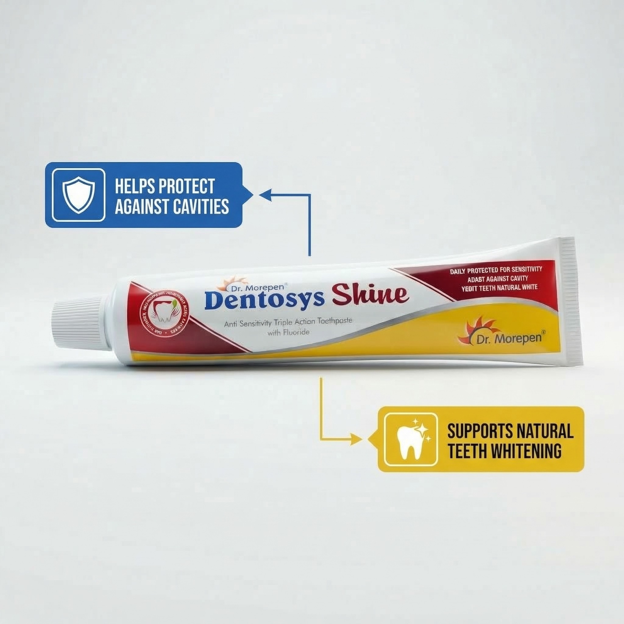 Dr. Morepen Dentosys Shine Toothpaste (Pack of 1)