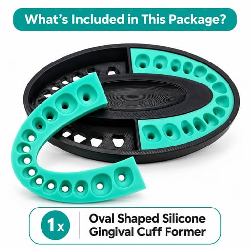 DentalPlant Oval Shaped Silicone Gingival Cuff Former