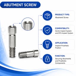 Dentaltech Abutment Screw - Dentis | DTS Implant Compatible (Pack of 10) - 5