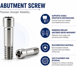 Dentaltech Abutment Screw - Dentium Superline | DIO | Cowellmedi | Neobiotech | Dentis Implant Compatible (Pack of 10) - 6