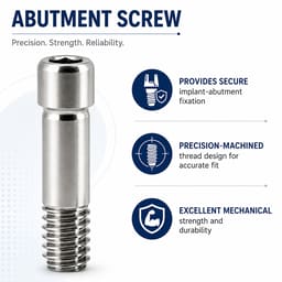 Dentaltech Abutment Screw - Dentium Superline | DIO | Cowellmedi | Neobiotech | Dentis Implant Compatible (Pack of 10) - 5