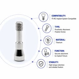 Dentaltech Abutment Screw - ITI-RC Implant Compatible (Pack of 10) - 4