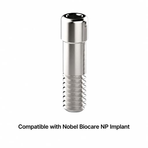 Dentaltech Abutment Screw NP - Nobel Biocare NP Implant Compatible (Pack of 10)