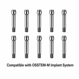 Dentaltech Abutment Screw - OSSTEM-M Implant Compatible (Pack of 10) - 2