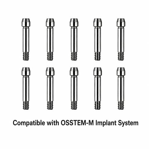 Dentaltech Abutment Screw - OSSTEM-M Implant Compatible (Pack of 10)