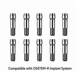 Dentaltech Abutment Screw - OSSTEM-R Implant Compatible (Pack of 10) - 3