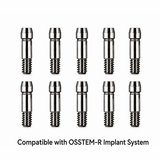 Dentaltech Abutment Screw - OSSTEM-R Implant Compatible (Pack of 10)