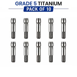 Dentaltech Abutment Screw - OSSTEM-R Implant Compatible (Pack of 10)