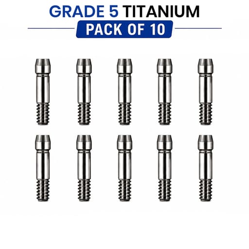 Dentaltech Abutment Screw - OSSTEM-R Implant Compatible (Pack of 10)