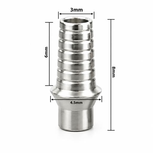 Dentaltech Adin | Noris | Alpha Bio | MIS Compatible Ti Base - Non Hex