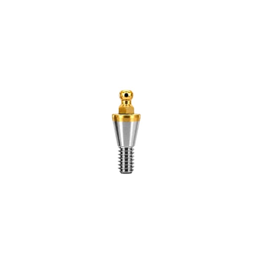 Dentaltech Ball Abutment G/H1.0mm - Dentium Superline / Dio/ Megagen / Dentis/ CoWellMedi Implant Compatible