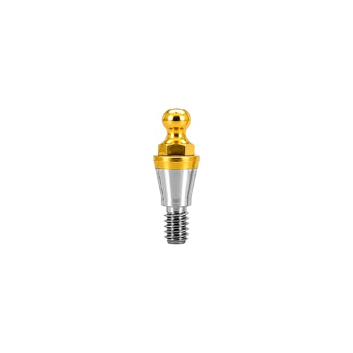 Dentaltech Ball Abutment Regular G/H1.0mm - Osstem | Dentium | DIO | Cowellmedi | Neobiotech | Dentis Implant Compatible