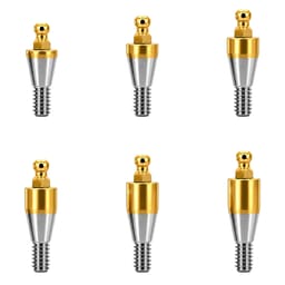 Dentaltech Ball Abutments - Dentium Superline / Dio/ Megagen / Dentis/ CoWellMedi Implant Compatible
