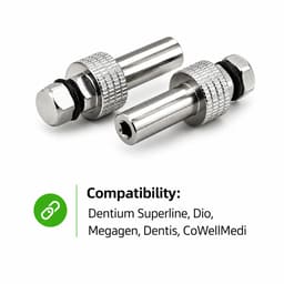 Dentaltech Ball Attachment Driver H3.2 - Dentium Superline / Dio/ Megagen / Dentis/ CoWellMedi Implant Compatible - 3