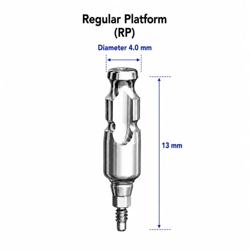Dentaltech Close Tray Impression Coping ∅4.0mm X 13mm - Nobel Biocare RP Implant Compatible