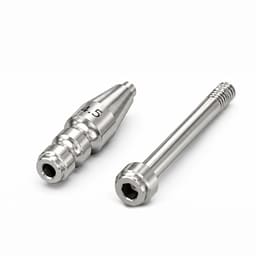 Dentaltech Close Tray Impression Coping ?4.5mm X 15mm - Dentium Superline / Dio/ Megagen / Dentis/ CoWellMedi Implant Compatible - 3