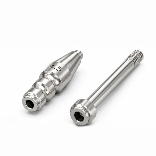 Dentaltech Close Tray Impression Coping ?4.5mm X 15mm - Dentium Superline / Dio/ Megagen / Dentis/ CoWellMedi Implant Compatible