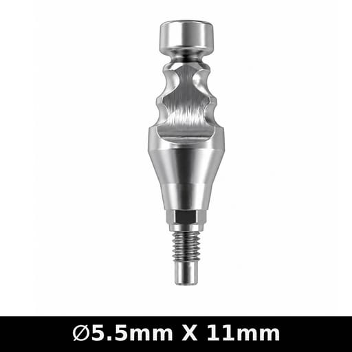 Dentaltech Close Tray Impression Coping ∅5.5mm X 11mm - Dentium Superline / Dio/ Megagen / Dentis/ CoWellMedi Implant Compatible