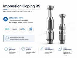 Dentaltech Close Tray Impression Coping - Adin | Noris | MIS | AB Dental Implant Compatible - 4