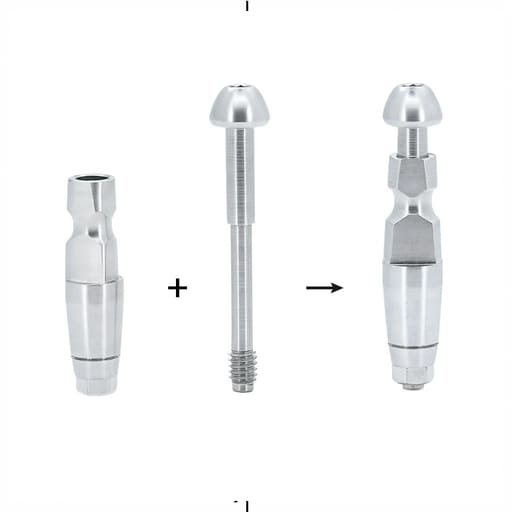 Dentaltech Close Tray Impression Coping Mini ?4.5mm X 11mm - Osstem Mini Implant Compatible