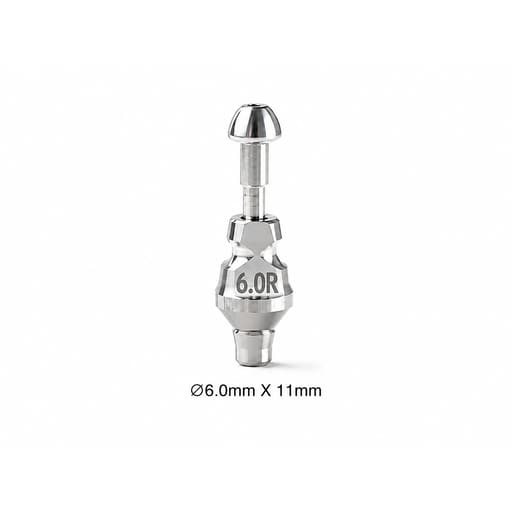 Dentaltech Close Tray Impression Coping Regular ?6.0mm X 11mm - Osstem | Dentium | DIO | Cowellmedi | Neobiotech | Dentis Implant Compatible