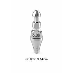 Dentaltech Close Tray Impression Coping Regular ?6.0mm X 14mm - Osstem | Dentium | DIO | Cowellmedi | Neobiotech | Dentis Implant Compatible
