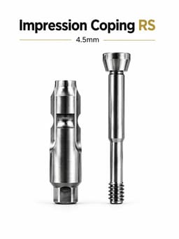 Dentaltech Close Tray Impression Coping RS 4.5mm X 13mm - Adin | Noris | MIS | AB Dental Implant Compatible (RS5213)