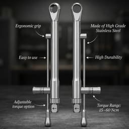 Dentaltech Dental Implant Torque Wrench- round head - 5