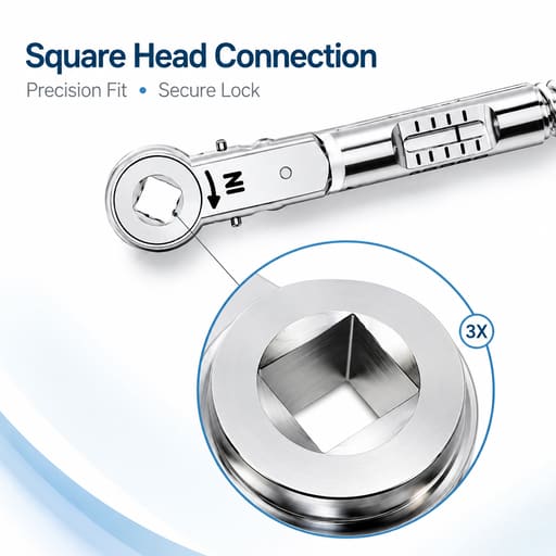 Dentaltech Dental Implant Torque Wrench- square head