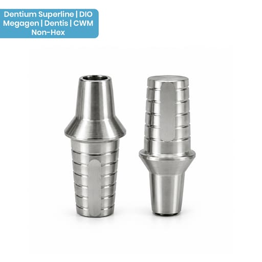 Dentaltech Dentium Superline | DIO | Megagen | Dentis | CWM Compatible Ti Base - Non Hex